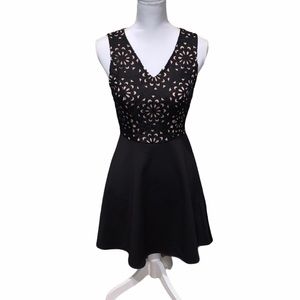 NWT Francesca’s Dress Size Small - Black & Nude
